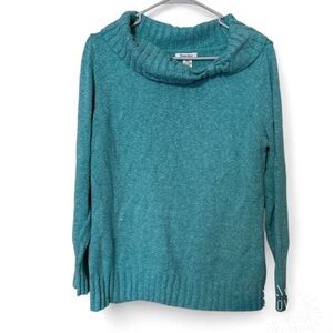 Luxurious Teal Cowl Neck Sweater by Charter Club